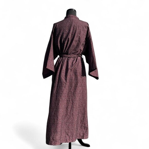VTG Christian Dior Monsieur Paisley Print Burgundy Robe, OS - Picture 2 of 9